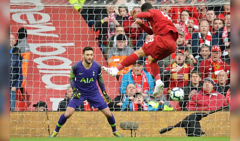 Liverpool vs Tottenham: testarazo perfecto de Roberto Firmino para anotar el 1-0 [VIDEO]