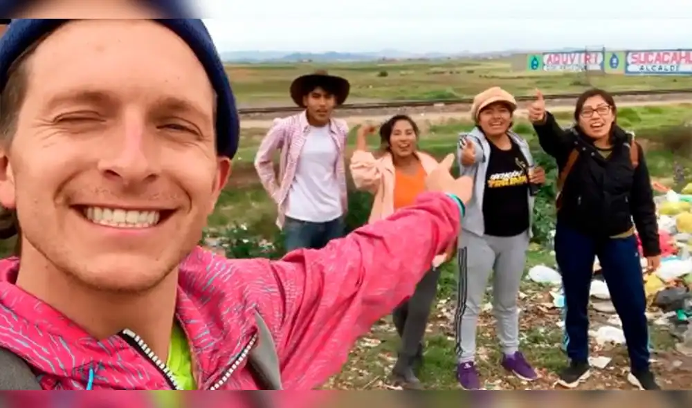 Puno: Youtuber americano promovió campaña “chapa tu basura” en Juliaca [VIDEO]