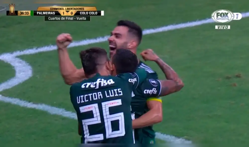 Colo Colo vs Palmeiras: el ‘misil’ de Dudu para el 1-0 del ‘Verdao’ [VIDEO]