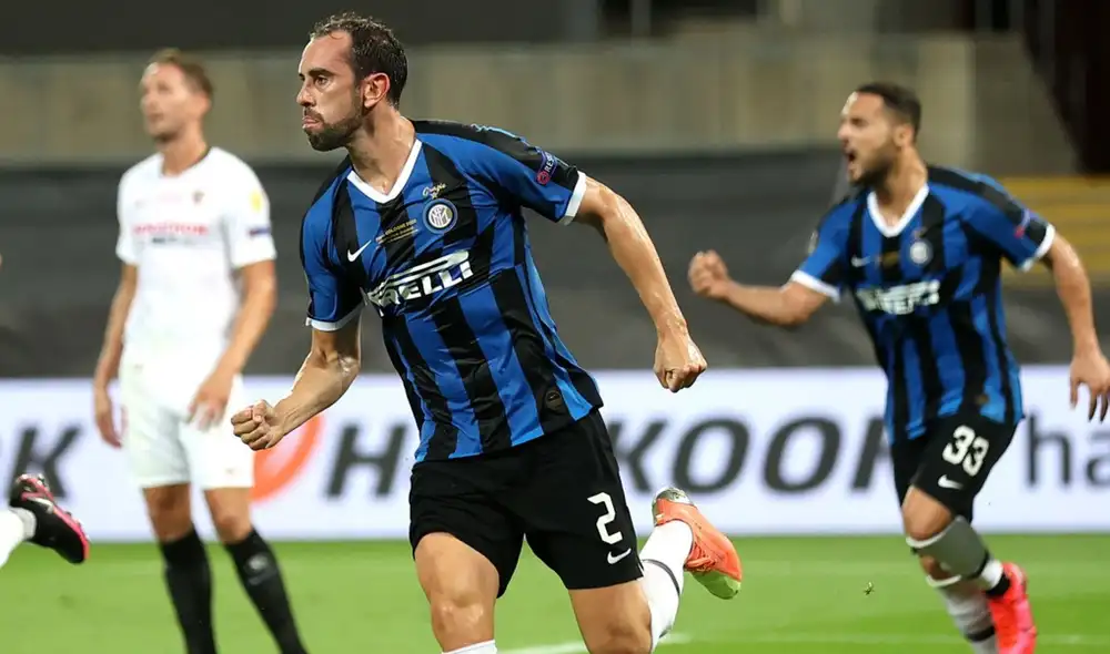 Gol de Godín en la final de la Europa League. | Foto: EFE Gol de Godín en la final de la Europa League. | Foto: EFE