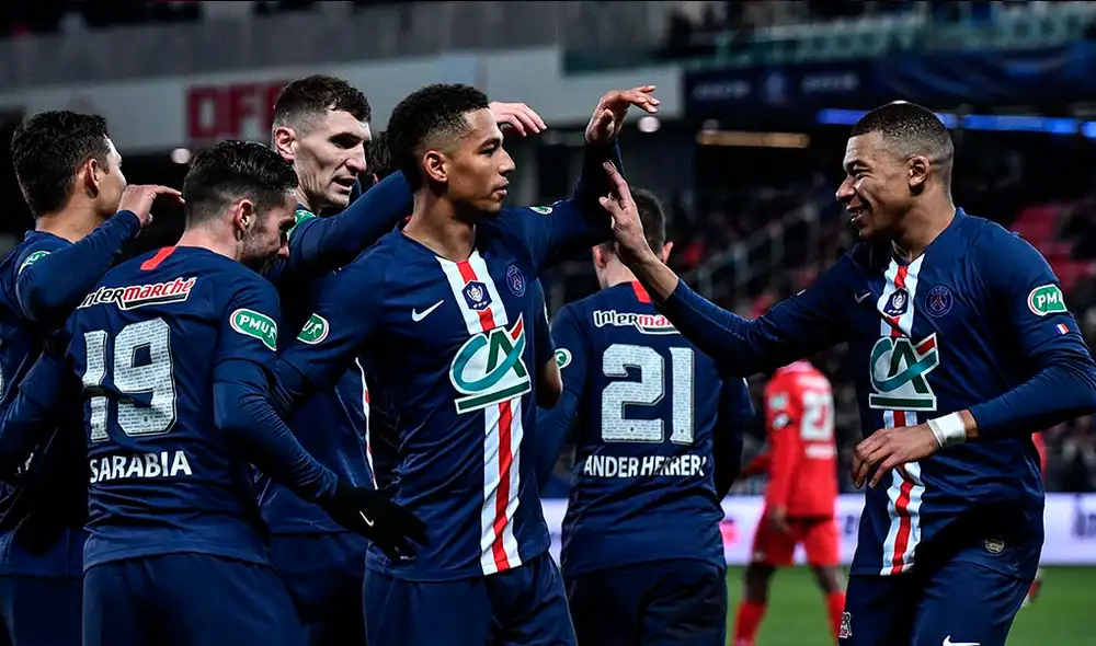 PSG goleó 6-1 al Dijon y clasificó a semifinales de la Copa de Francia. Foto: AFP.