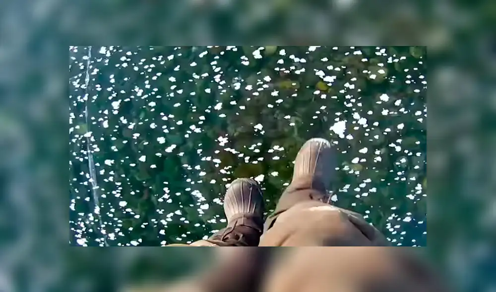 YouTube viral: hombre logra gran hazaña al caminar sobre lago congelado y sorprende a usuarios [VIDEO]