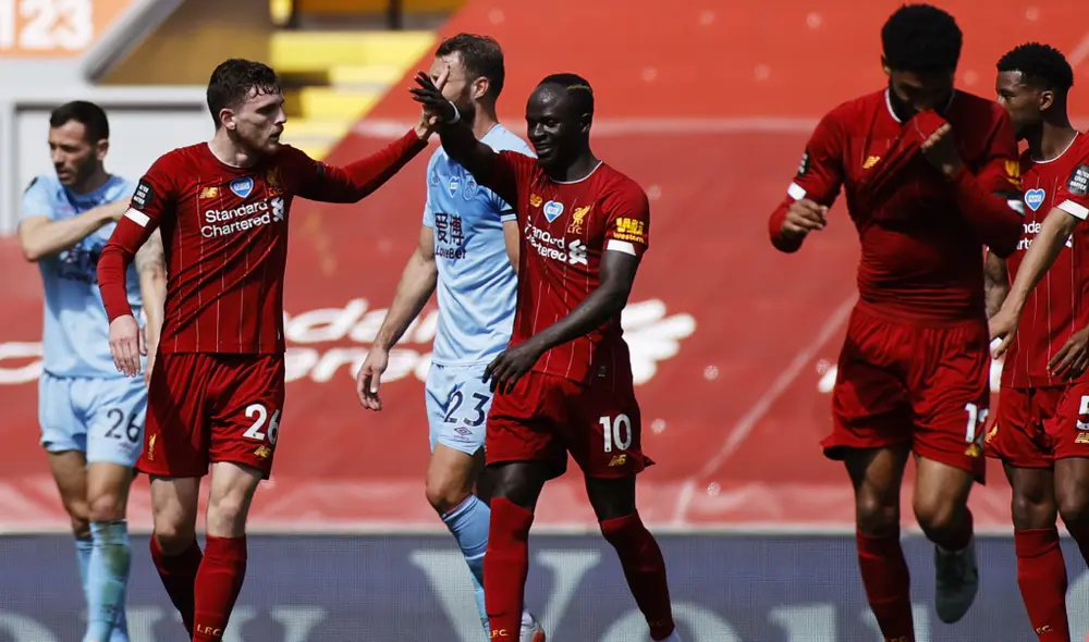 Robertson abrió el marcador con un tanto de cabeza. (Créditos: AFP)