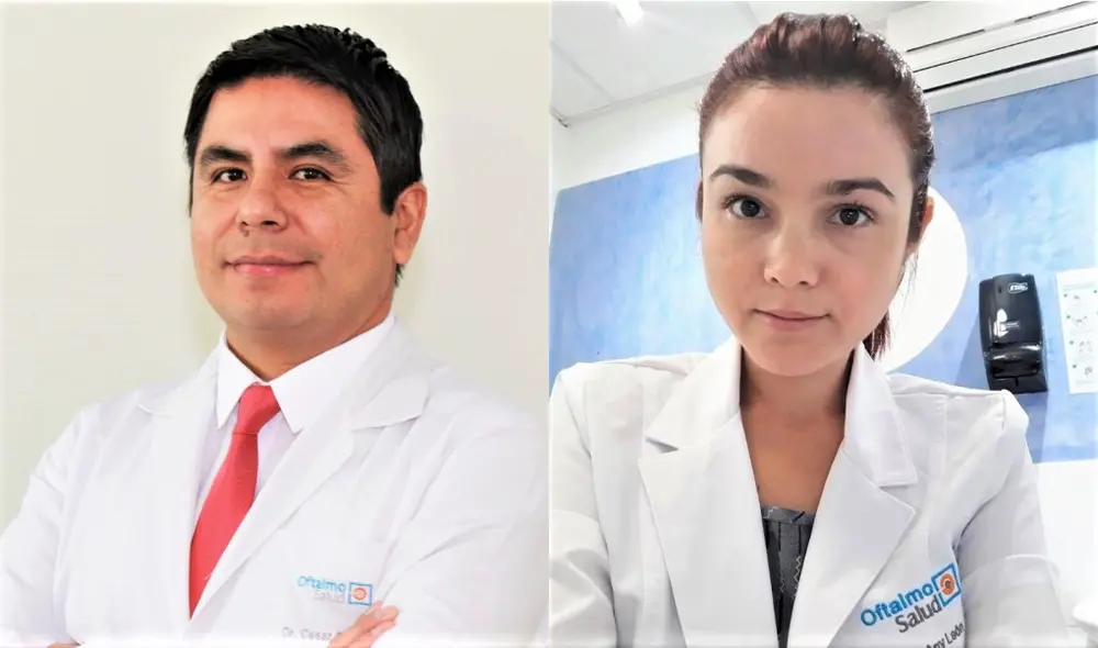 César Bernilla y Any León, oftalmólogos. César Bernilla y Any León, oftalmólogos.