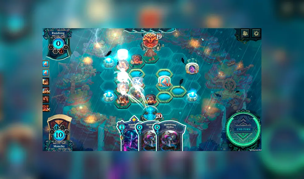 Durante las partidas en Faeria, los usuarios podrán crear todo tipo de estructuras.