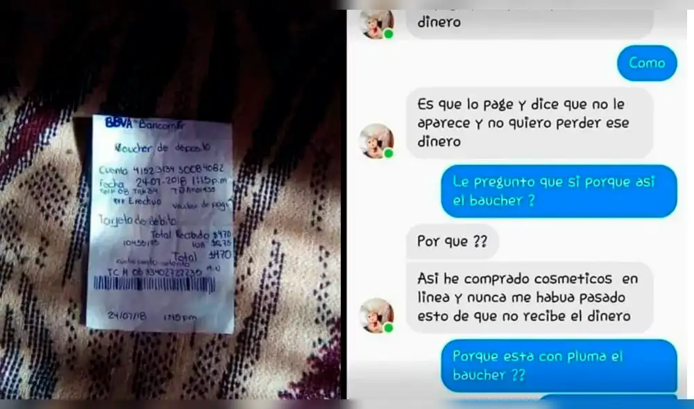 Facebook Messenger: Dibuja un voucher para demostrar un pago y así le responden [FOTOS]
