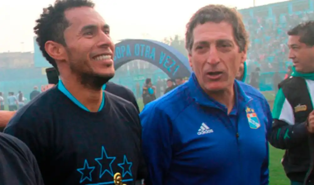 Carlos Lobatón y Mario Salas fueron campeones con Sporting Cristal en 2018. Foto: Prensa Sporting Cristal
