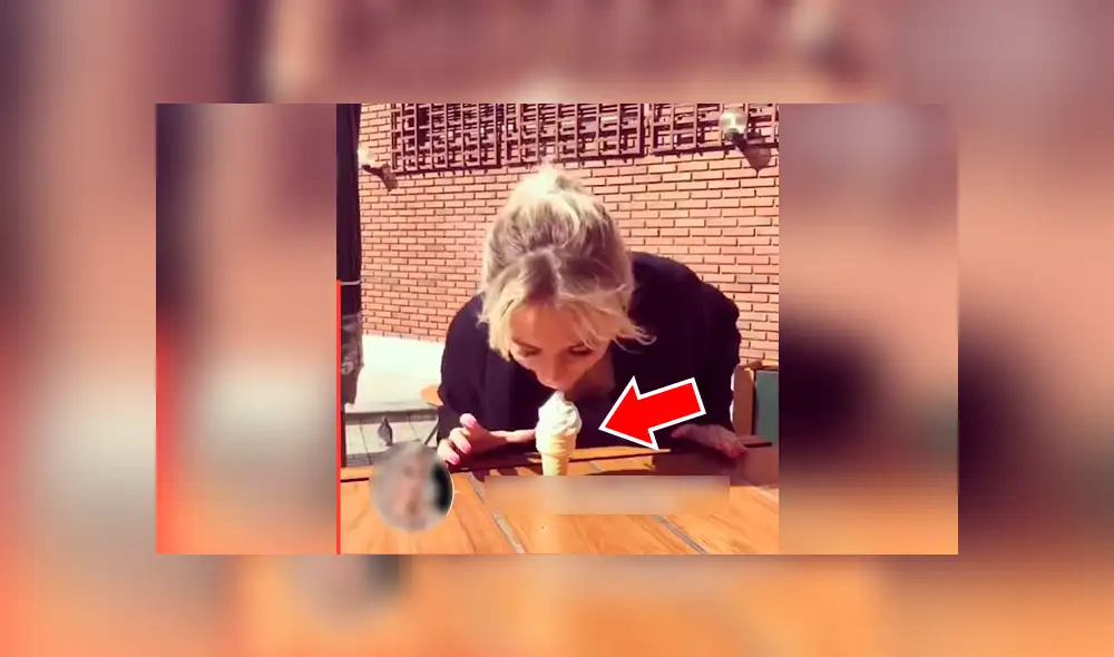 Facebook viral: Chica come de un solo mordisco enorme helado y miles quedan en shock [VIDEO] 