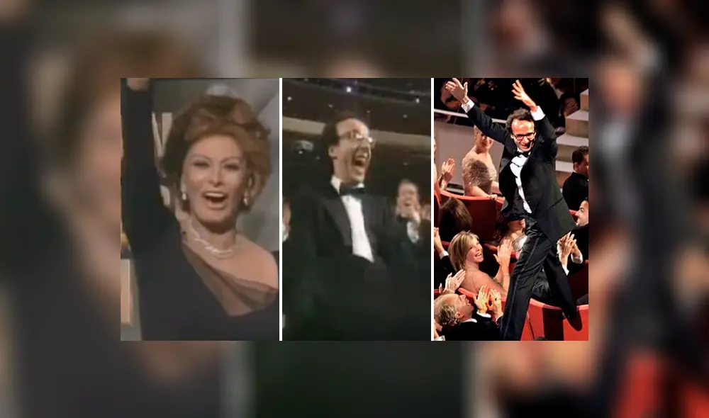Premios Oscar: Roberto Benigni y la noche que 'enloqueció' al ganar con "La vida es bella"