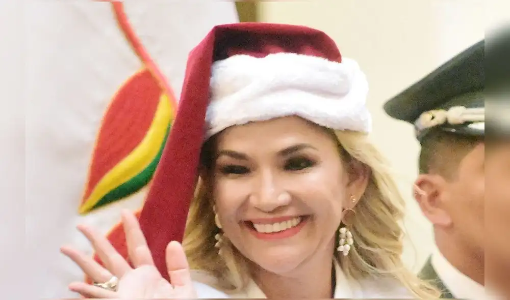 Jeanine Áñez dijo que Bolivia vivirá una Navidad especial por conseguir la paz. Foto: Difusión. Jeanine Áñez dijo que Bolivia vivirá una Navidad especial por conseguir la paz. Foto: Difusión.