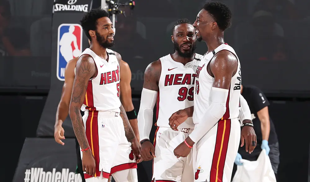 Boston Celtics venció 117-114 a Miami Heat en la primera final del Este de los NBA Playoffs 2020. Foto: AFP