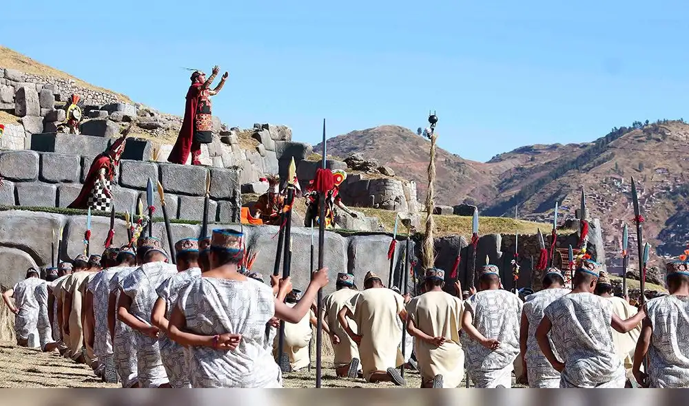 Soberano. Inca presidió ritual en el Qorikancha ante cientos de sus súbditos. Ciudad cusqueña se transportó al pasado.