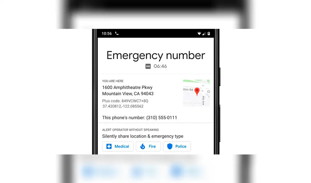 Nueva función de Google permitiriá llamar a los servicios de emergencia sin usar la voz.