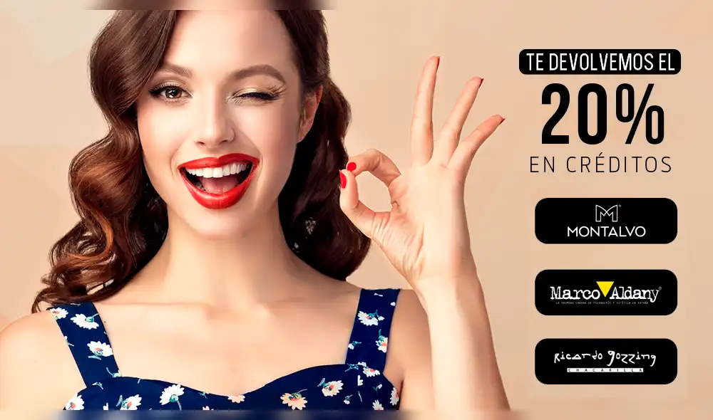 Marco Aldany, Montalvo y Ricardo Gozzing: obtén 20% de devolución en créditos