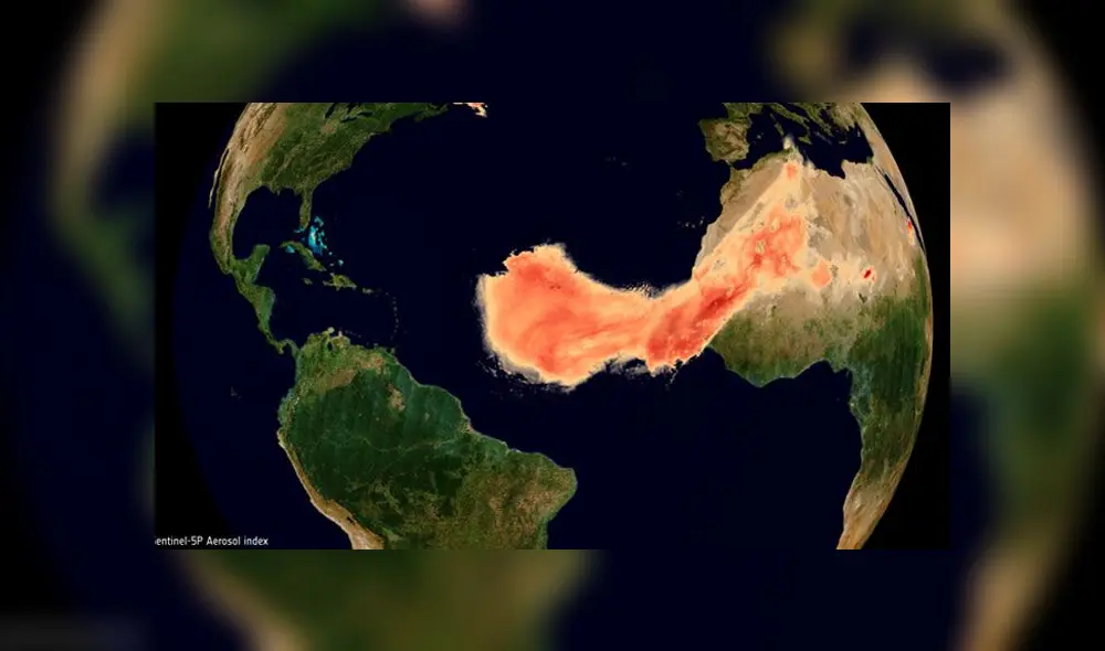 Polvo del Sahara llamado 'Godzilla' es captado por los satélites de la Agencia Espacial Europea. Polvo del Sahara llamado 'Godzilla' es captado por los satélites de la Agencia Espacial Europea.