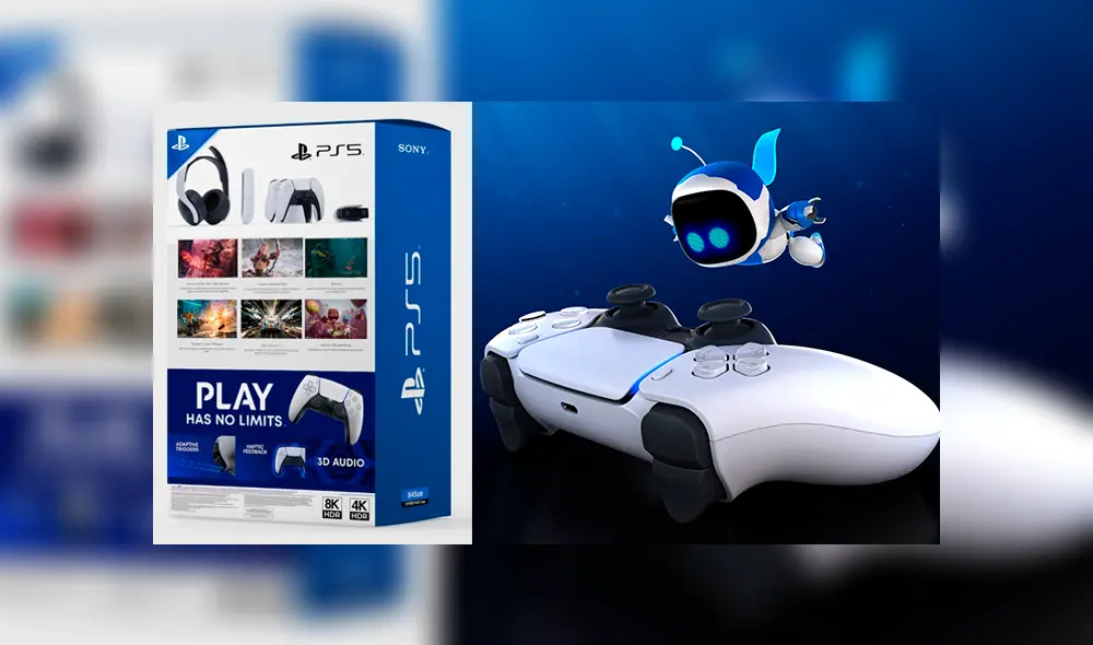 PS5 estándar y Digital Edition llegarán con el juego Astro's PlayROOM preinstalado. Foto: composición La República.