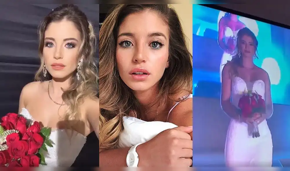 Flavia Laos se viste de novia y la asustan con terrible predicción