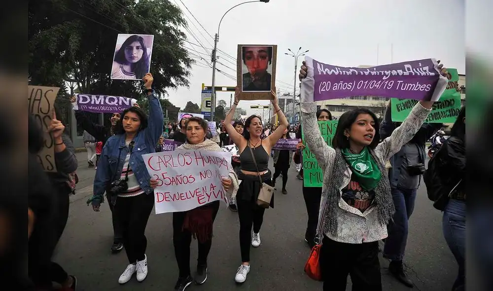Marcha a un año de la muerte de Eyvi Ágreda [FOTO]