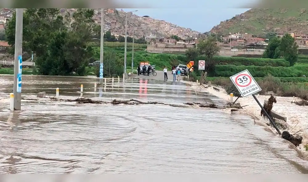 Arequipa: Alarma por crecida y desborde de caudal del río Chili [VIDEO]