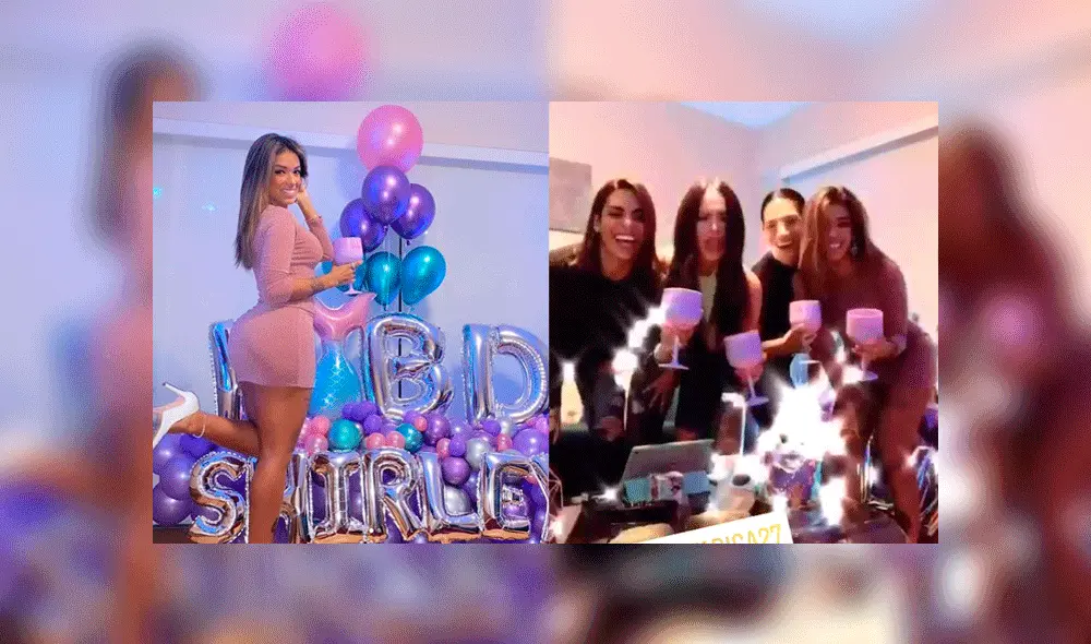 La ex chica reality no tuvo mayor reparo en celebrar su onomástico. Foto: Composición / shirleyarica27 / Instagram.