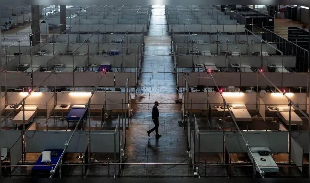 El nuevo hospital de campaña de Barcelona fue euipado gracias a la ayuda de más de 300 profesionales. (Foto: La Vanguardia)