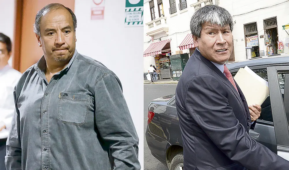 Implicados. Los exgobernadores Acurio y Oscorima. Foto: Composición La República
