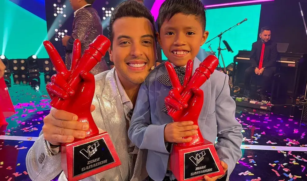 Gianmarco, del equipo Víctor Muñoz, se llevó el galardón de "La voz kids 2022". Foto: La voz/Instagram
