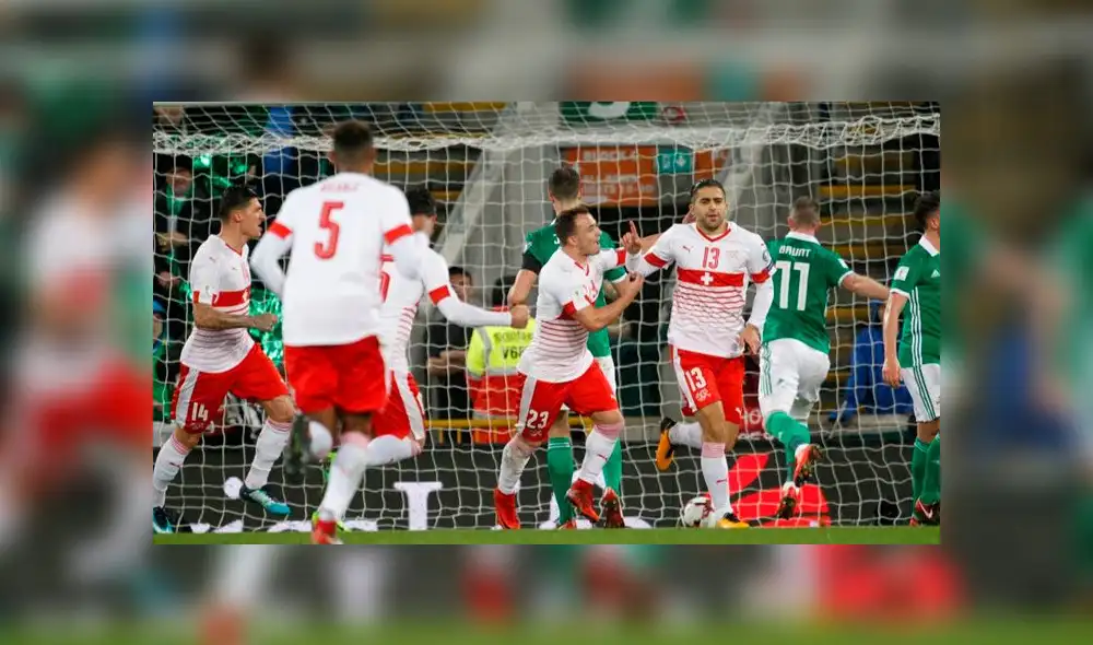 Suiza ganó 1-0 a Irlanda de Norte en el duelo de ida del repechaje a Rusia 2018 [VIDEO]