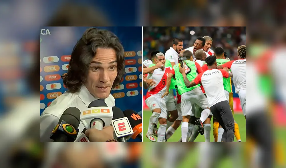 Edinson Cavani reveló que la bicolor ganó porque jugó a la 'uruguaya'. Foto: Twitter Selección Peruana Edinson Cavani reveló que la bicolor ganó porque jugó a la 'uruguaya'. Foto: Twitter Selección Peruana