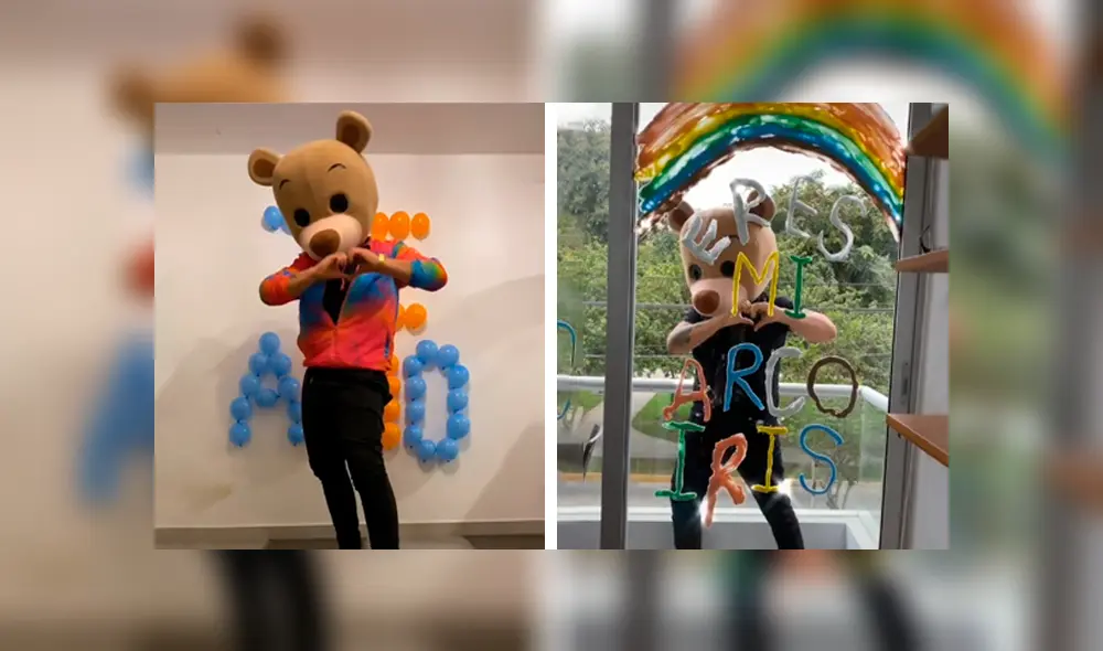 Osito Lima llena de esperanzas a los que más necesitan y les brinda ayuda acompañado con mensajes de amor. Foto: Osito Lima. Osito Lima llena de esperanzas a los que más necesitan y les brinda ayuda acompañado con mensajes de amor. Foto: Osito Lima.