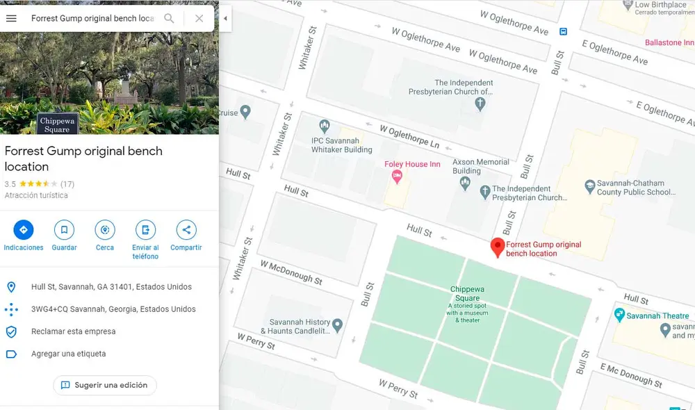 Desliza las imágenes para ver cómo luce uno de los lugares donde se filmó la famosa película de Tom Hanks. Foto: Captura de Google Maps Desliza las imágenes para ver cómo luce uno de los lugares donde se filmó la famosa película de Tom Hanks. Foto: Captura de Google Maps