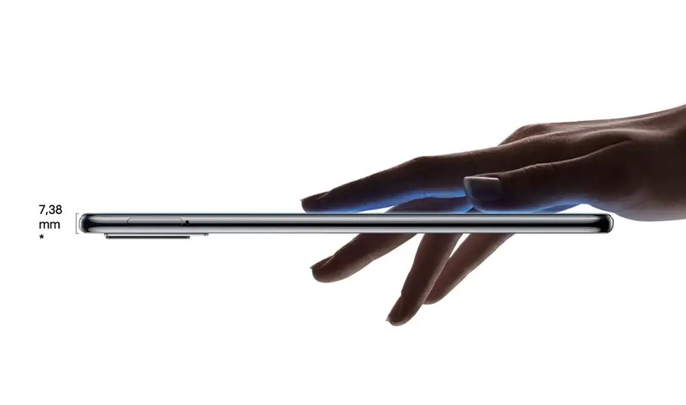 Diseño delgado del nuevo Vivo V20. Foto: Vivo