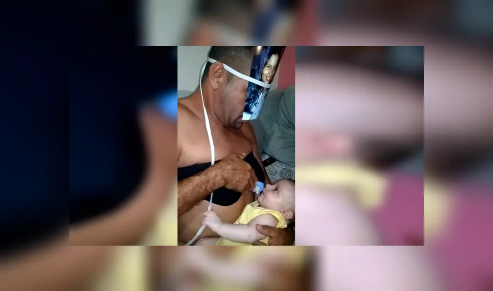 Video es viral en Facebook. Padre de familia se había quedado a cargo de sus hijos y buscó una salida desesperada al ver que su bebé no quería comer