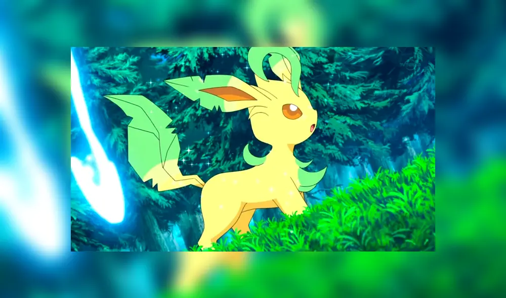 El actual aspecto de Leafeon en el anime y videojuegos de Pokémon