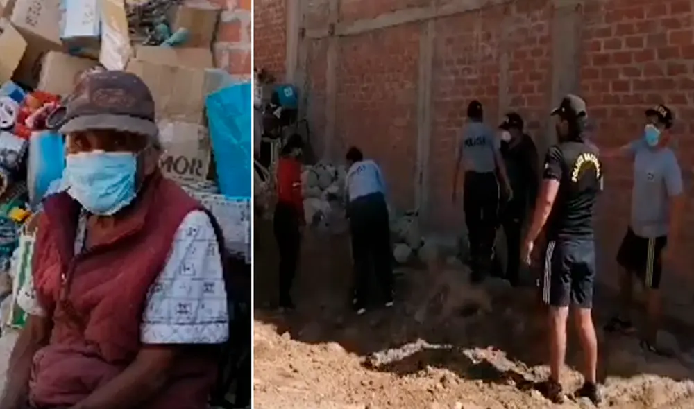 Agentes empezaron con el nivelado de terreno. Foto: Radio Americana. Agentes empezaron con el nivelado de terreno. Foto: Radio Americana.