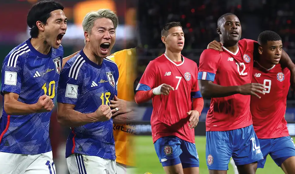 Costa Rica vs. Japón se enfrentan en un partido de descarte para el pase a los octavos del Mundial Qatar 2022. Foto: composición GLR
