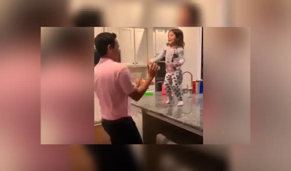 Facebook viral: madre vuelve a casa y ve a su esposo e hija en una enternecedora escena [VIDEO]