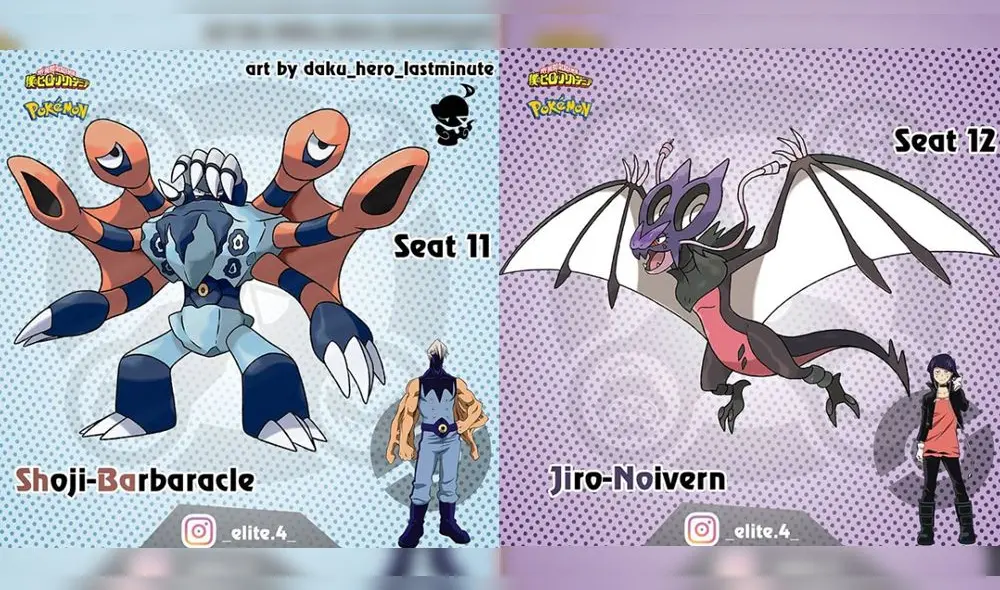My Hero Academia: Artistas fusionan a personajes con Pokémon de nueva generación [FOTOS]