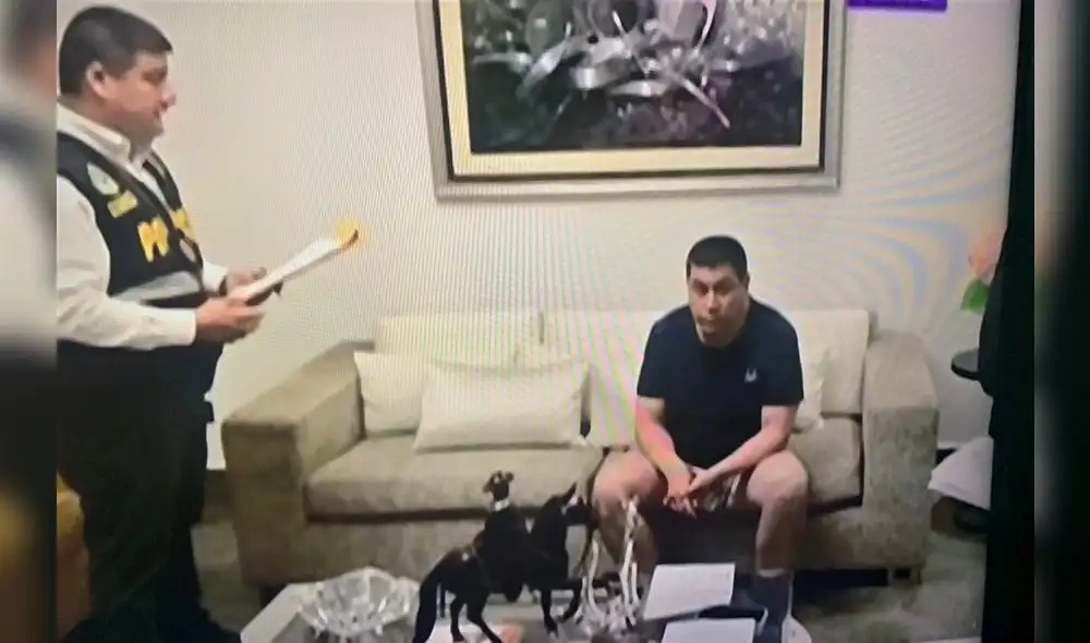 Alcalde de San Isidro, Augusto Cáceres, fue detenido en su vivienda. Foto: captura de Latina