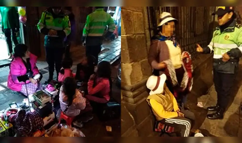 Intervienen a 22 niños ambulantes expuestos al peligro en Cusco