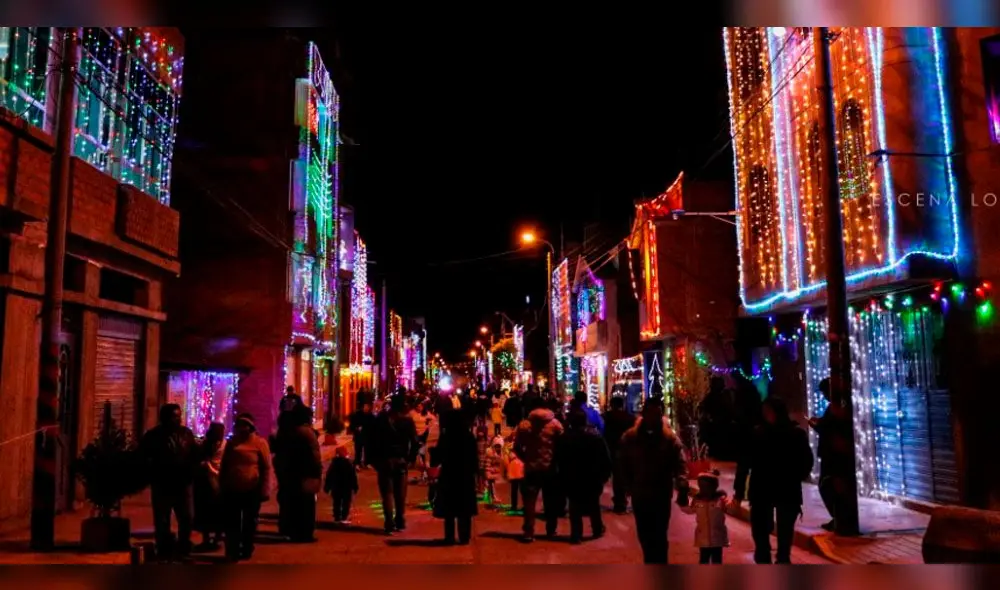 Barrio de Puno contagia la Navidad con su iluminación [FOTOS]