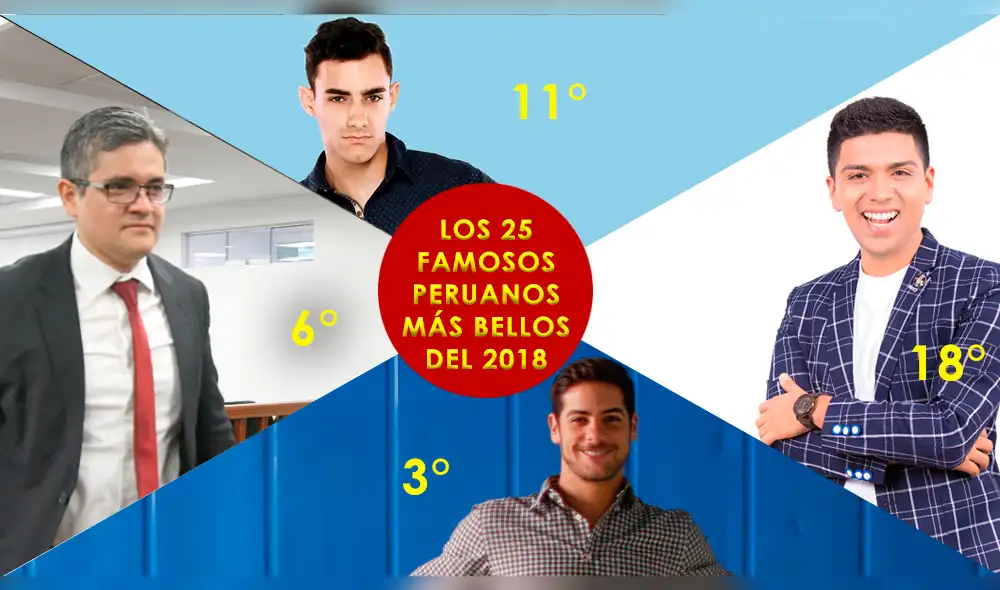 Ranking: ellos son los 25 peruanos más atractivos del 2018 [FOTOS]