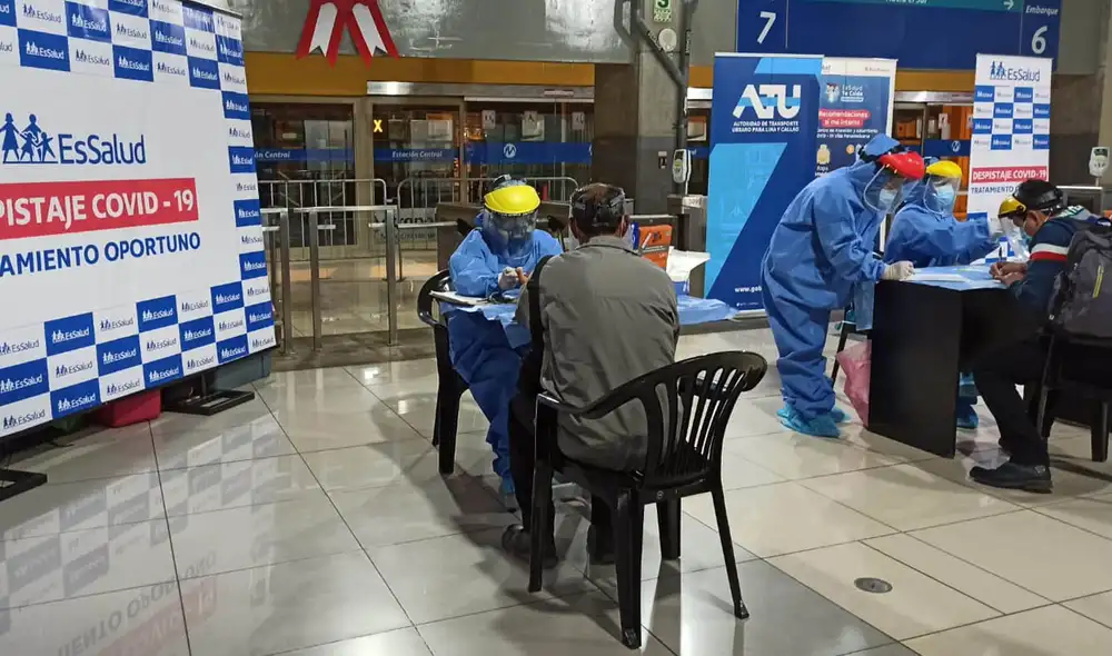 500 pruebas rápidas fueron tomadas por EsSalud. Foto: Karla Cruz / URPI - GLR