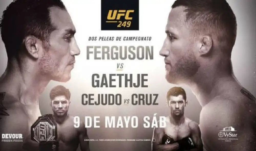 Tony Ferguson vs. Justin Gaethje EN VIVO por la UFC 249. Foto: Prensa UFC