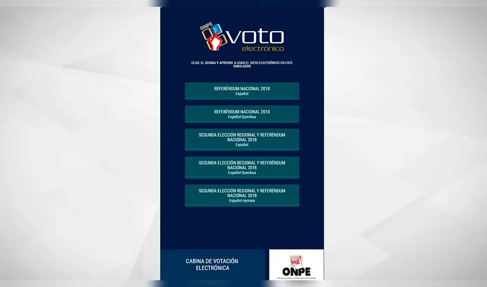 Referéndum 2018: conoce cómo realizar el voto electrónico aquí