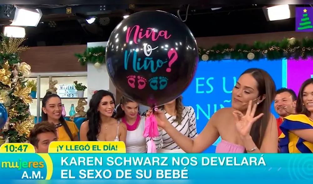 Karen Schwarz se conmueve al revelar el sexo de su bebé en vivo Karen Schwarz se conmueve al revelar el sexo de su bebé en vivo