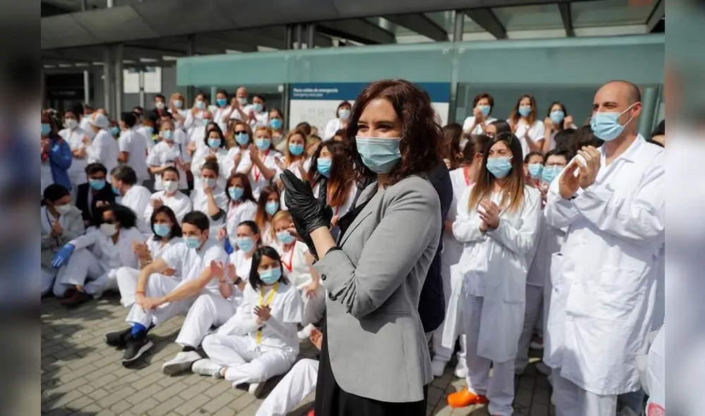 La presidenta de la Comunidad y el alcalde de la capital estuvieron presentes en el cierre del hospital de Ifema. (Foto: Internet) La presidenta de la Comunidad y el alcalde de la capital estuvieron presentes en el cierre del hospital de Ifema. (Foto: Internet)