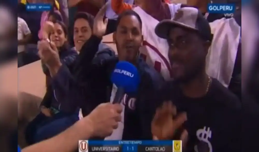 El defensa fue sorprendido por el conductor, pero no se amilanó y cantó como un hincha más. Foto: Captura de video. El defensa fue sorprendido por el conductor, pero no se amilanó y cantó como un hincha más. Foto: Captura de video.