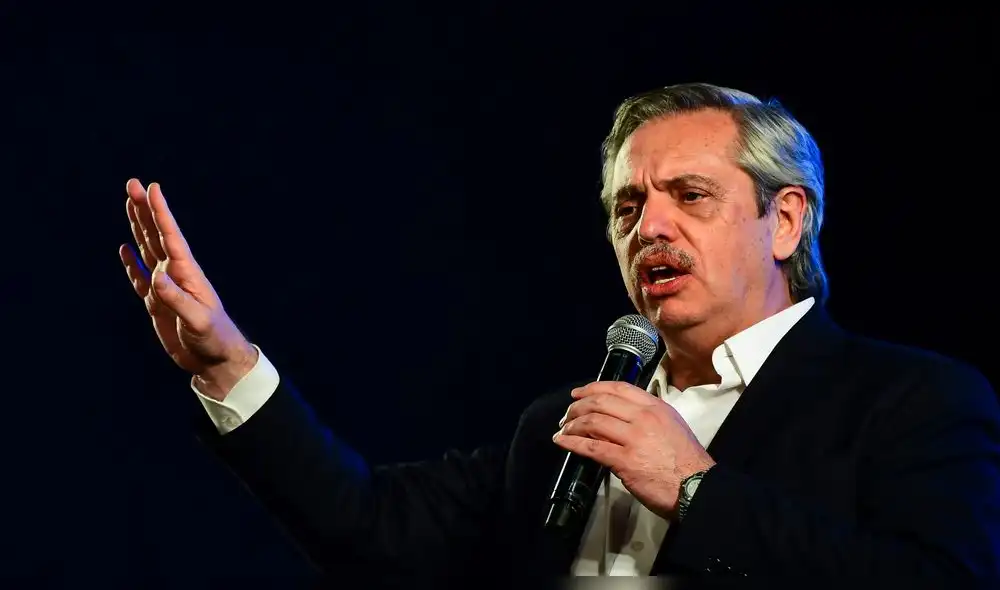El presidente electo Alberto Fernández envió un saludo al joven de Moreno que fue tildado de 'choro'. Foto: AFP.