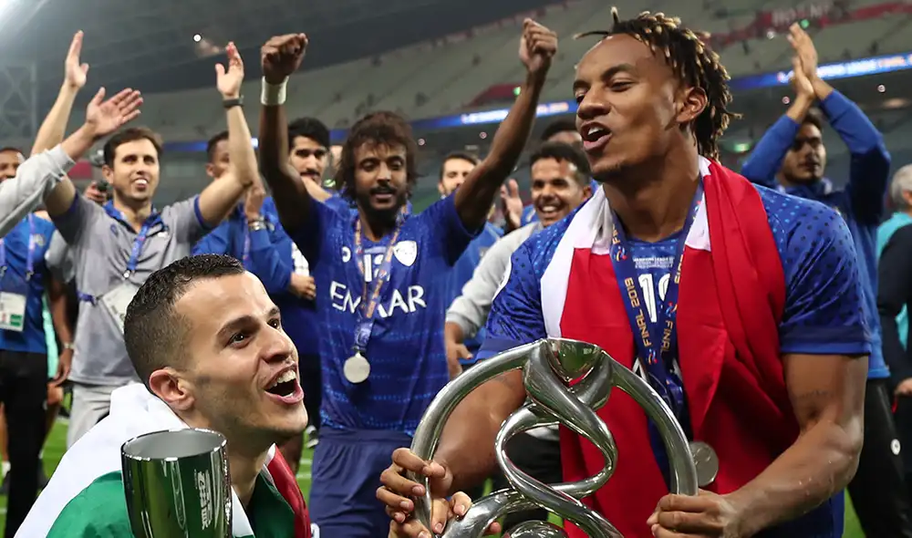 El futbolista peruano André Carrillo analizó el duelo que sostendrá frente al Flamengo con el Al Hilal por las semifinales del Mundial de Clubes 2019. El futbolista peruano André Carrillo analizó el duelo que sostendrá frente al Flamengo con el Al Hilal por las semifinales del Mundial de Clubes 2019.